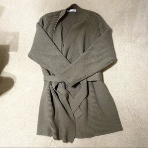 Zara Oversized / Loose Tie Cardigan